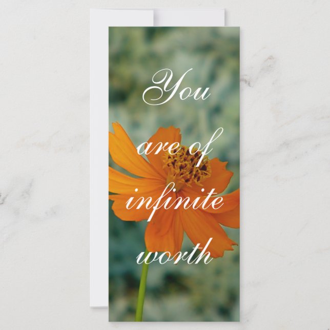 eres de valor infinito (Anverso)