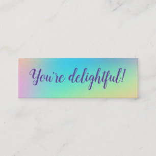 "¡Eres Delicioso!" Tarjetas de posicionamiento