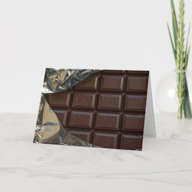 Eres demasiado dulce, tarjeta de bar de chocolate (Anverso)