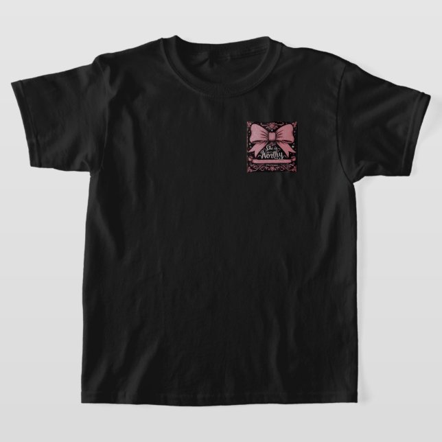 Eres digno, proverbios, Chicas de camisetas negras (Distribución)