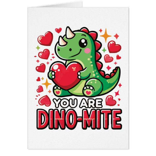 Eres Dino-Mite - El día de San Valentín de dinosau (Frente)