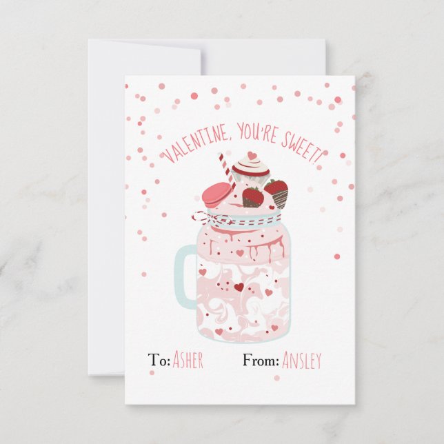 Eres dulce Valentine Crazy Milkshake (Anverso)