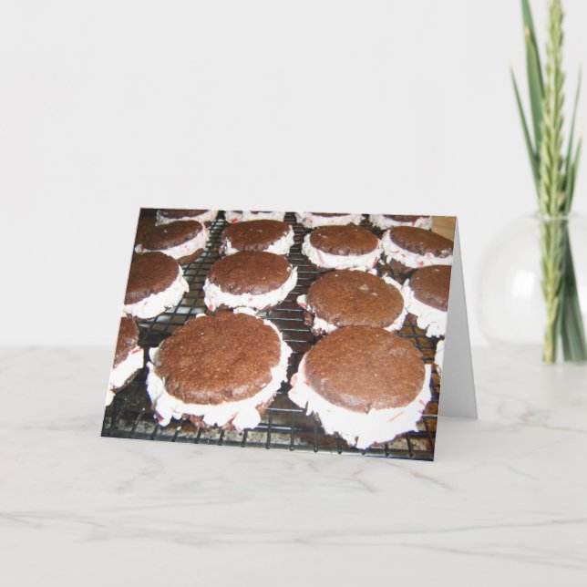 Eres dulce Whoopie Pies Gracias Tarjeta de Comida (Anverso)