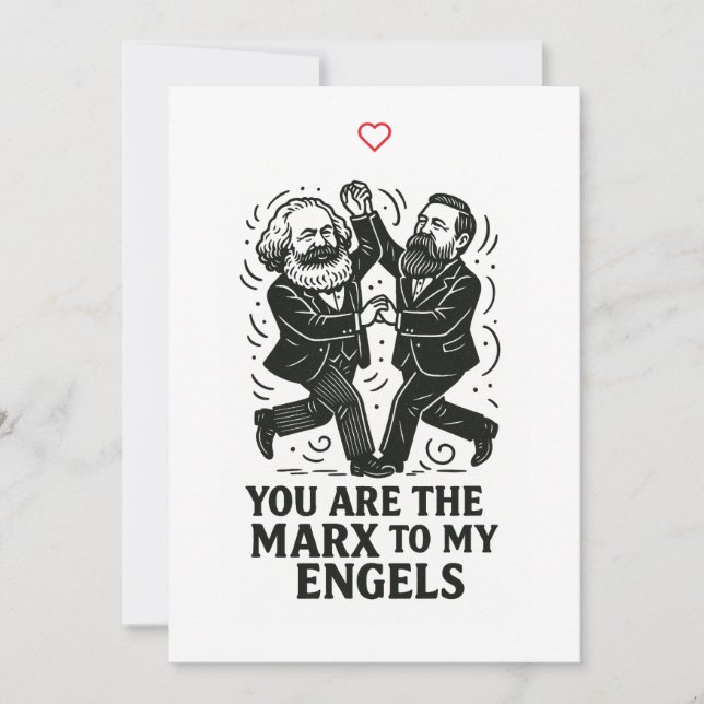 Eres el Marx a mi tarjeta de San Valentín de los E (Anverso)