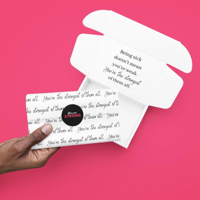 Eres el papel de tejidos más fuerte (Let someone special know how strong they are with this empowering tissue paper! )