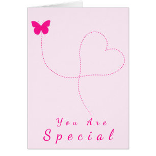 Eres Especial Tarjeta De Amor Corazón Mariposa