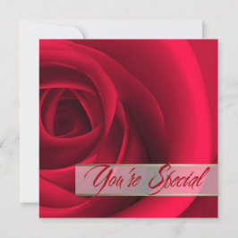 Eres especial. Tarjeta El día de San Valentín Rosa