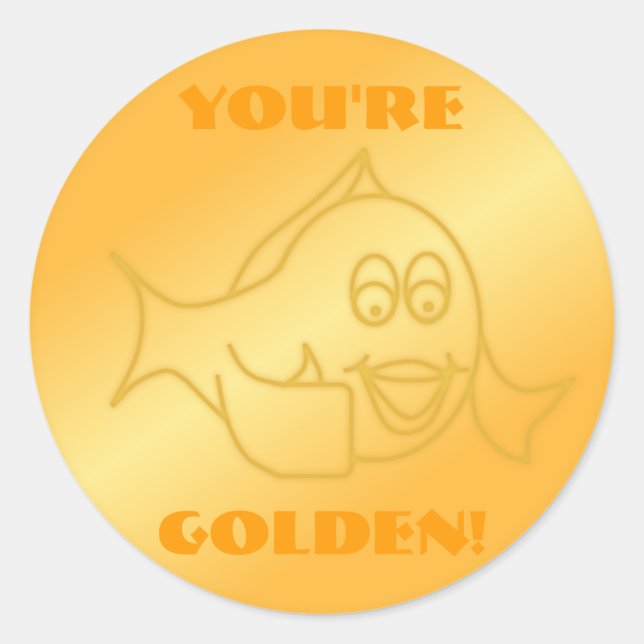 ¡Eres Golden! Pegatina (Anverso)