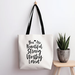 Eres Hermosa Y Valiosa Bolsa De Tote
