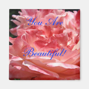 ¡Eres Hermoso! imán Rosa Rosa Floral imán