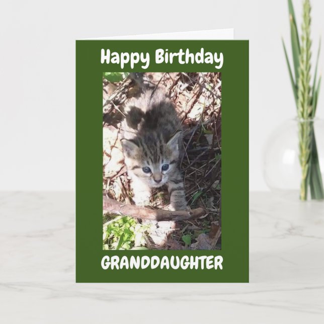 ERES INCREÍBLE **GRANDDAUGHTER** TARJETA DE CUMPLE (Anverso)