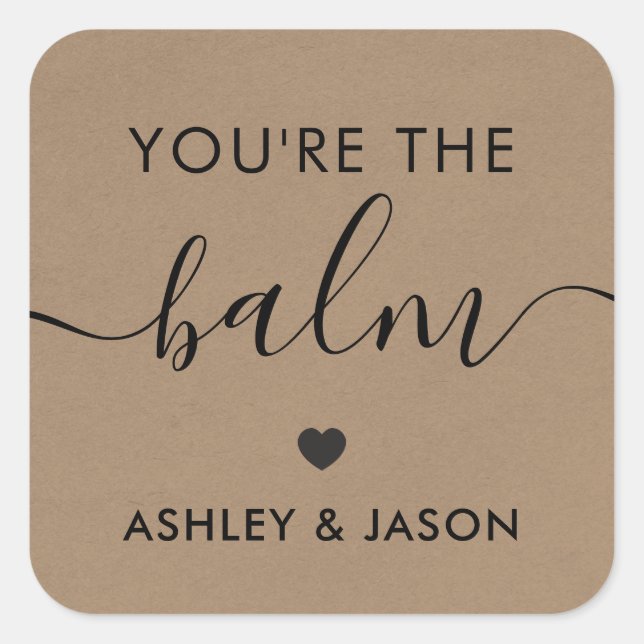 Eres la etiqueta adhesiva para Bálsamo, Etiqueta p (Anverso)