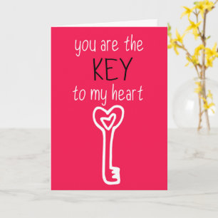 Eres la llave de mi corazón tarjeta del día de San