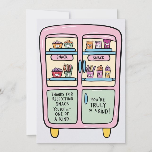 Eres la mejor tarjeta de compañero de habitación d (Anverso)