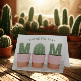 Eres la mejor tarjeta del día de mamá Cactus
