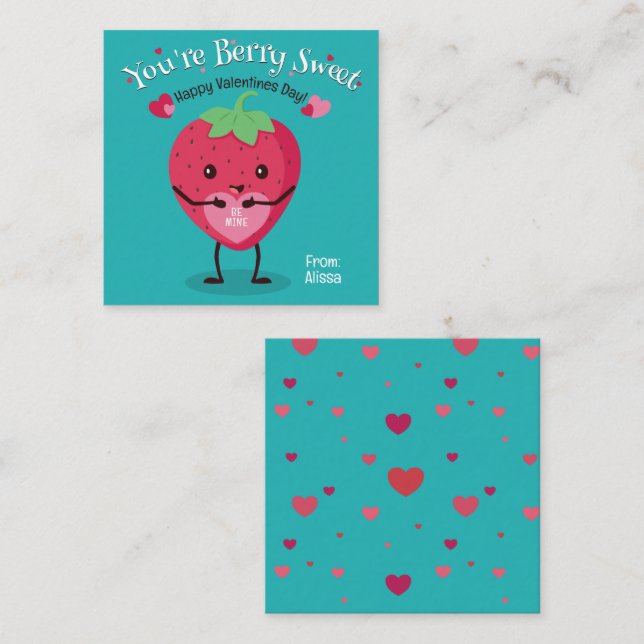 Eres la tarjeta El día de San Valentín Berry Sweet (Anverso / Reverso)