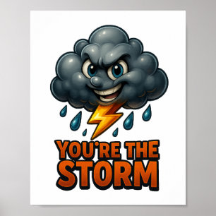 Eres la tormenta - Imprimible arte en pared 3D