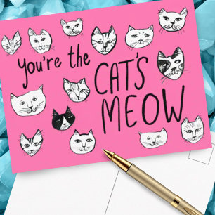 ERES LO MÁS GENIAL Gatitos Adorables Tarjeta Posta