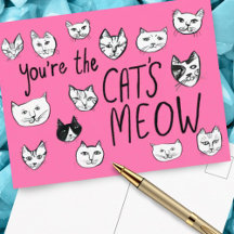 ERES LO MÁS GENIAL Gatitos Adorables Tarjeta Posta