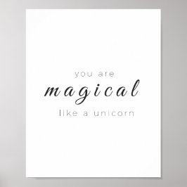 Eres Mágico Como Un Poster Unicornio, Arte Moderno