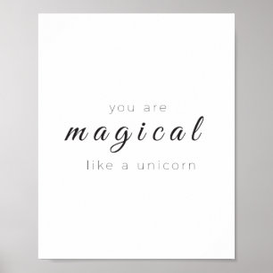 Eres Mágico Como Un Poster Unicornio, Arte Moderno