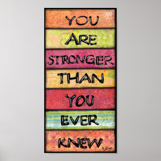 Eres más fuerte - Arte Inspirador motivacional