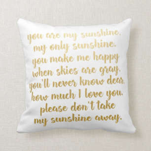 Eres mi almohada de letras Sunshine