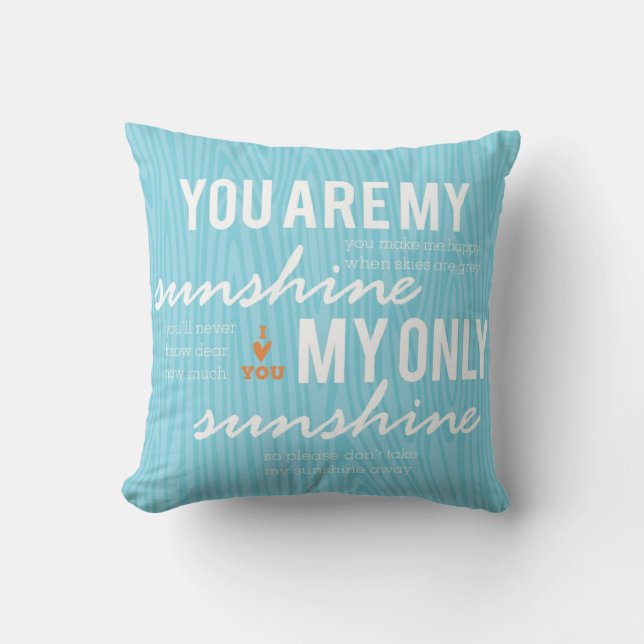 Eres mi almohada decorativa Sunshine (Anverso)
