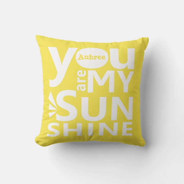 Eres Mi almohada personalizada Sunshine (Anverso)