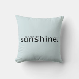 Eres Mi almohada Sunshine Blue Typography