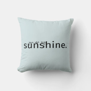 Eres Mi almohada Sunshine Blue Typography
