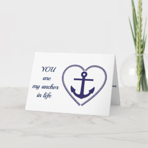 ERES **MI ÁNCORA** TARJETA DE CUMPLEAÑOS AMOROSA