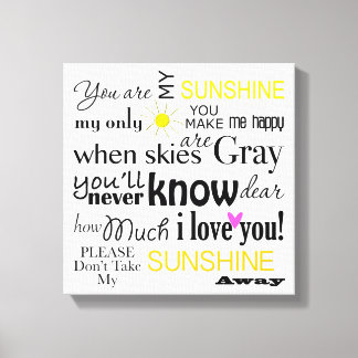 Eres mi arte de palabra Sunshine Canvas