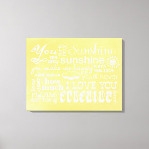 Eres Mi Arte Parcial De Canvas Sunshine