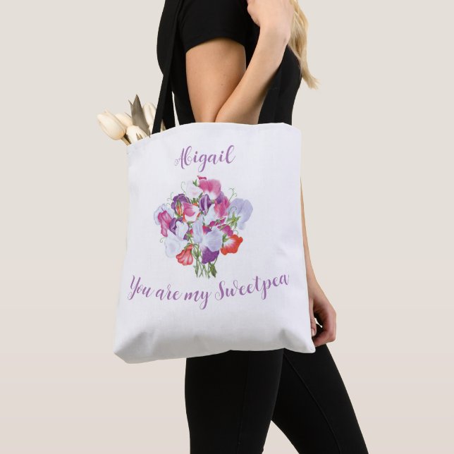 Eres Mi Bolsa Personalizada De Tote De Sweetpea (Detalle)