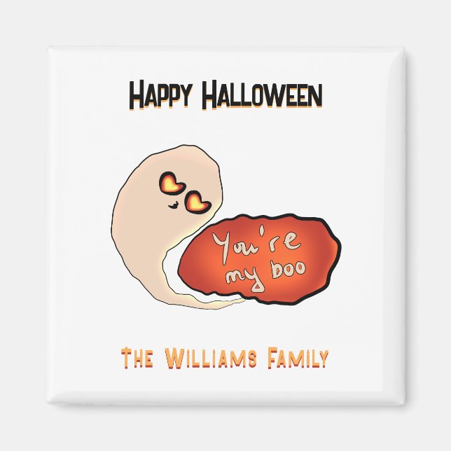 Eres mi Boo | Imán Cute de Halloween (Frente)