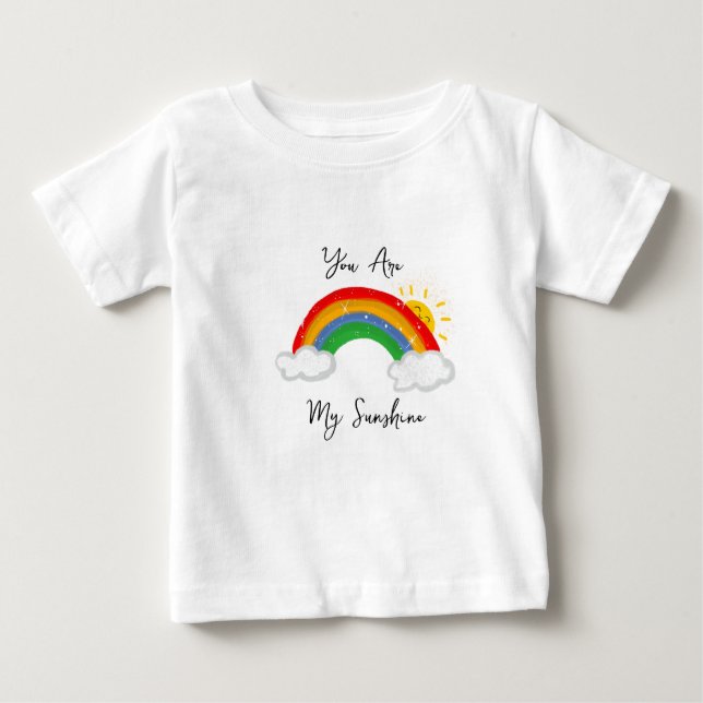 Eres mi camiseta de pequeño arco iris brillante. (Anverso)