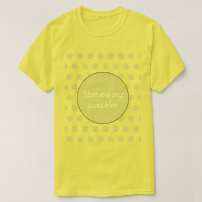 Eres Mi Camiseta De Punto De Polka Sunshine (Mante (Diseño del anverso)