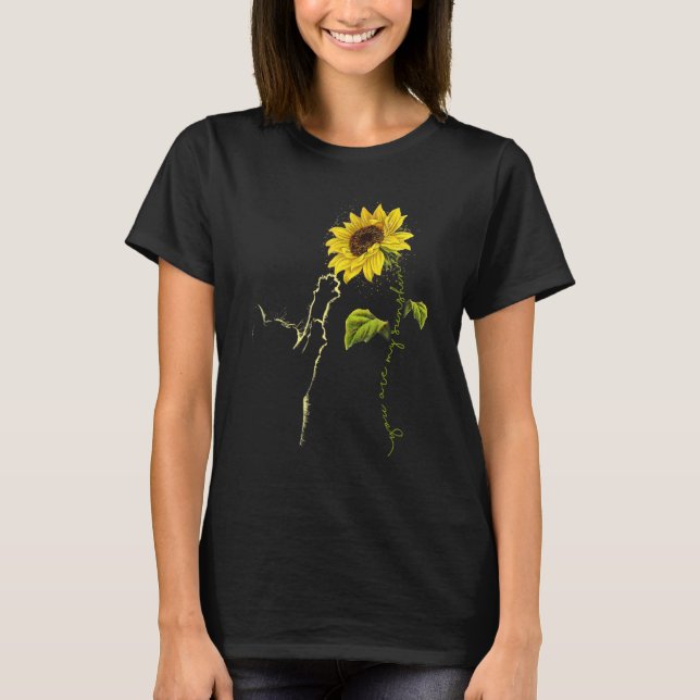 Eres Mi Camiseta De Tee Style Sunshine Sunflower (Anverso)