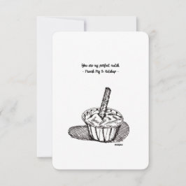 Eres Mi Coincidencia Perfecta, Tarjeta Plana