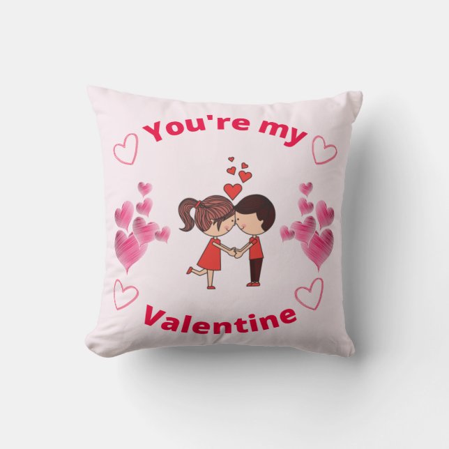 Eres mi Cojín decorativo de San Valentín (Anverso)