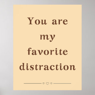 Eres mi distracción favorita - Póster