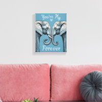 Eres mi elefante romántico para siempre arte del a