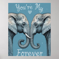 Eres mi eterno elefante romántico arte de amor