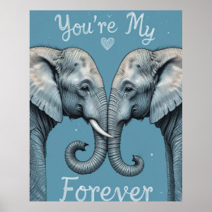 Eres mi eterno elefante romántico arte de amor