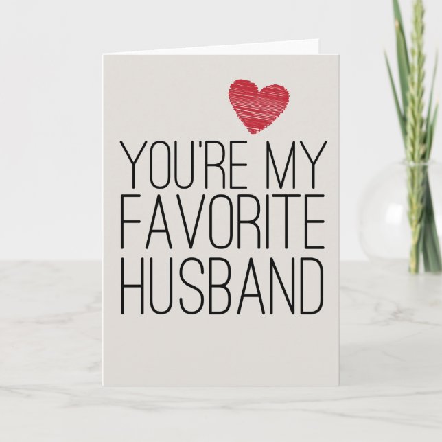 Eres mi favorita tarjeta de amor divertida para ma (Anverso)