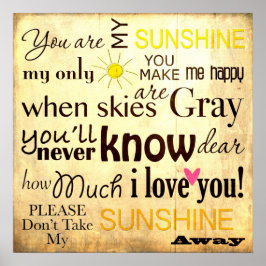 Eres mi fondo de arte de la palabra Sunshine