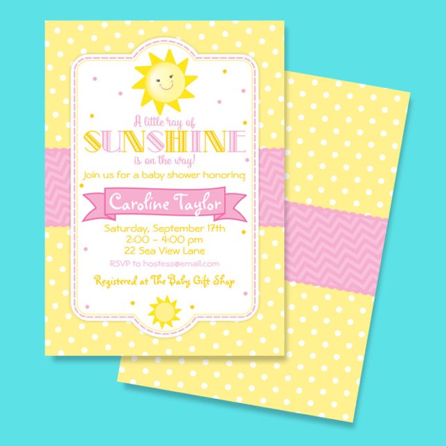Eres mi invitación a Baby Shower Sunshine (Subido por el creador)