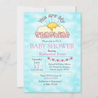 Eres Mi Invitación A La Ducha Bebé Sunshine