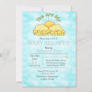 Eres Mi Invitación A La Ducha Nuetral Bebé Sunshin